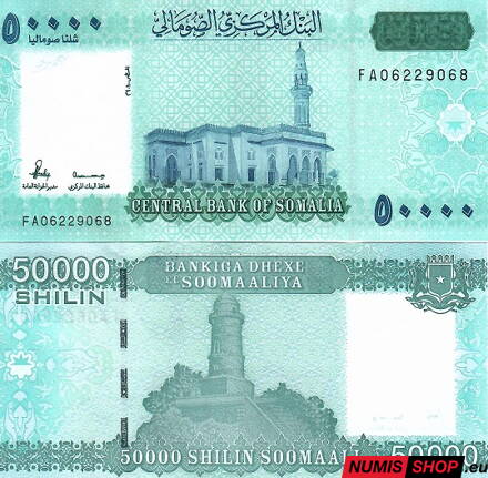 Somálsko - 50 000 shillings - 2010 - UNC