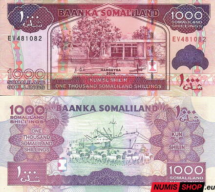 Somálsko - 1000 shillings - 2014