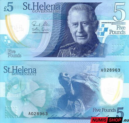 Svätá Helena - 5 pounds - 2026 - polymer - UNC
