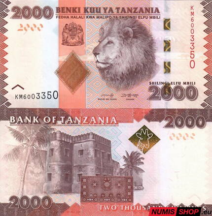 Tanzánia - 2000 shillings - 2010-2025 - UNC