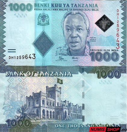 Tanzánia - 1000 shilling - 2015