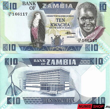 Zambia - 10 kwacha - 1980-88