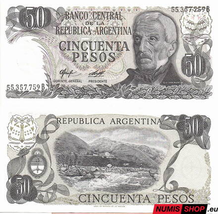Argentína - 50 pesos - 1976 - UNC