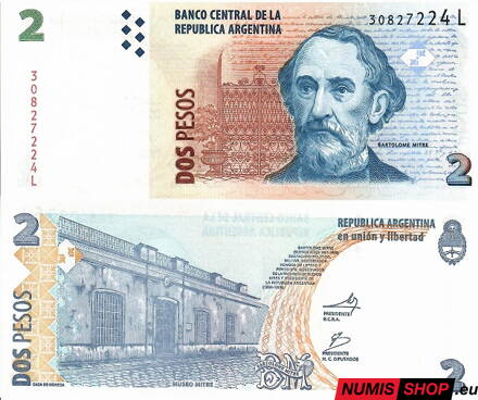 Argentína - 2 pesos - 2002 - UNC