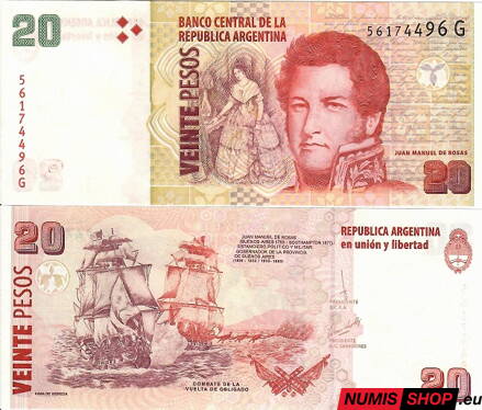 Argentína - 20 pesos - 2003 - UNC