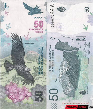 Argentína - 50 pesos - 2018 - UNC