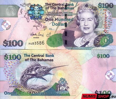 Bahamy - 100 dollars - 2009 - UNC