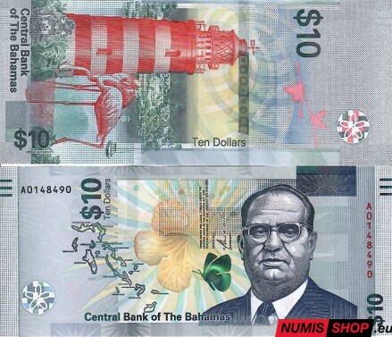 Bahamy - 10 dollars  - 2022 - UNC