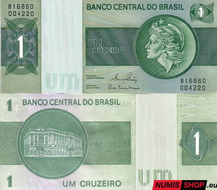 Brazília - 1 cruizero - 1972-80 - 1989 - UNC