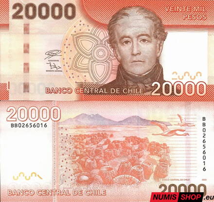 Čile - 20 000 pesos - 2020 - UNC