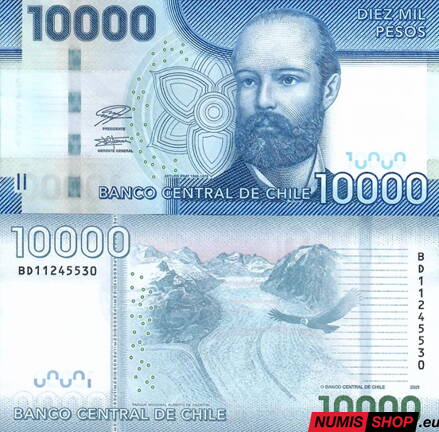 Čile - 10 000 pesos - 2021 - UNC