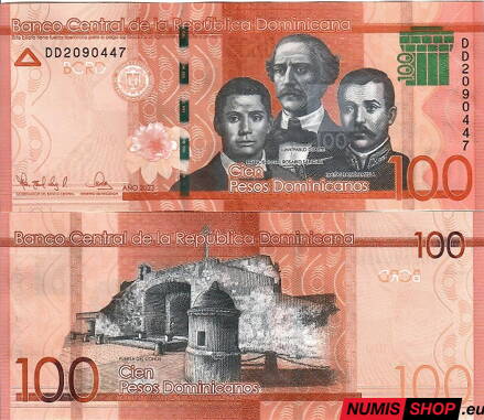 Dominikánska republika - 100 pesos - 2023 - UNC