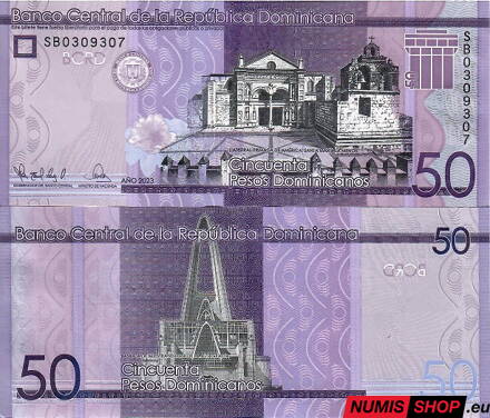 Dominikánska republika - 50 pesos - 2023 - UNC