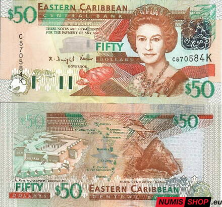 East Caribbean States - 50 dollars - 2003 - P45k - UNC