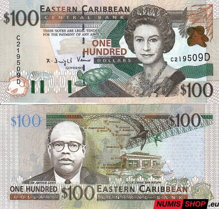 East Caribbean States - 100 dollars - 2000 - P41d - UNC