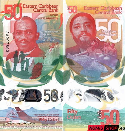 Eastern Caribbean States - 50 dollars - 2024 - polymer - UNC - Commemorative
