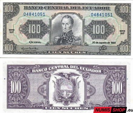 Ekvádor - 100 sucres - 1993 - UNC 