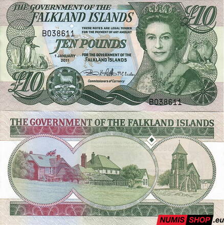 Falklandy - 10 pounds - 2011 - UNC