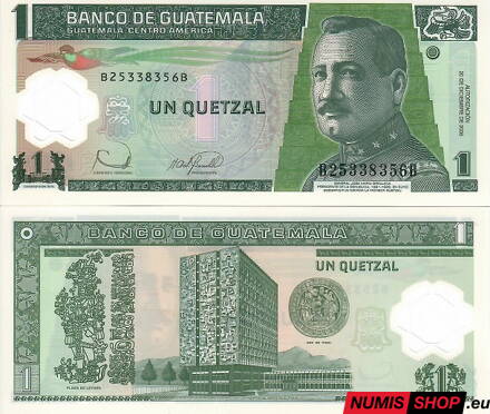 Guatemala - 1 quetzal - 2008 - UNC - polymer