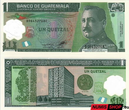 Guatemala - 1 quetzal - 2012 - UNC - polymer