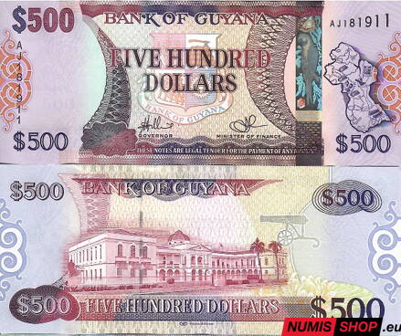 Guyana - 500 dollars - 2011 - UNC