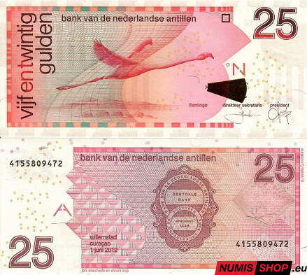 Holandské antily - 25 gulden - 2012 - UNC