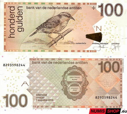Holandské antily - 100 gulden - 2016 - UNC