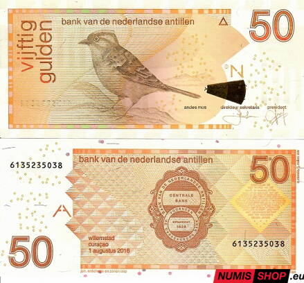 Holandské antily - 50 gulden - 2016 - UNC