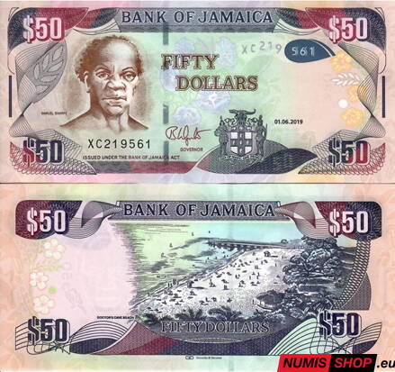 Jamajka - 50 dollars - 2019 - UNC