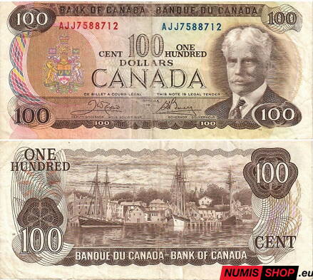 Kanada - 100 dollars - 1975