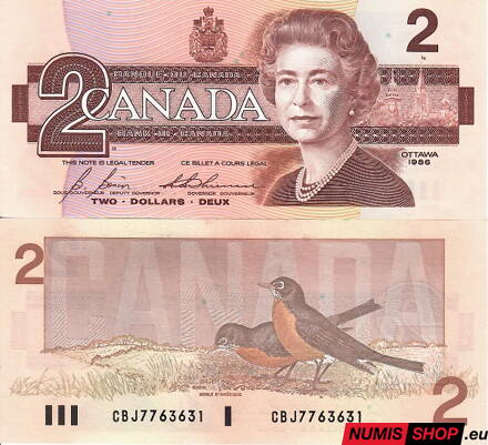 Kanada - 2 dollars - 1986 - UNC