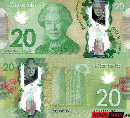 Kanada - 20 dollars - 2012- polymer - UNC