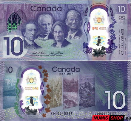 Kanada - 10 dollars - 2017 - commemorative - polymer - UNC
