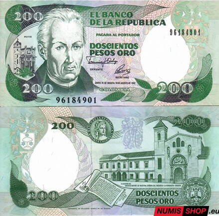 Kolumbia - 200 pesos - 1992 - UNC