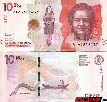 Kolumbia - 10 000 pesos - 2018 - UNC