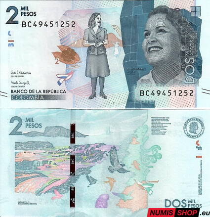 Kolumbia - 2000 pesos - 2018 - UNC