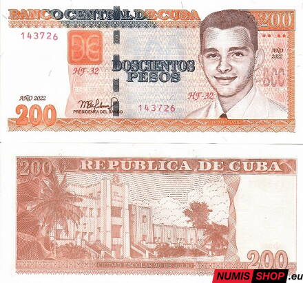 Kuba - 200 pesos - 2022 - UNC