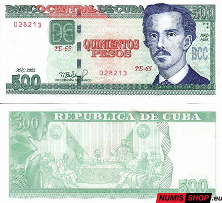 Kuba - 500 pesos - 2022 - UNC