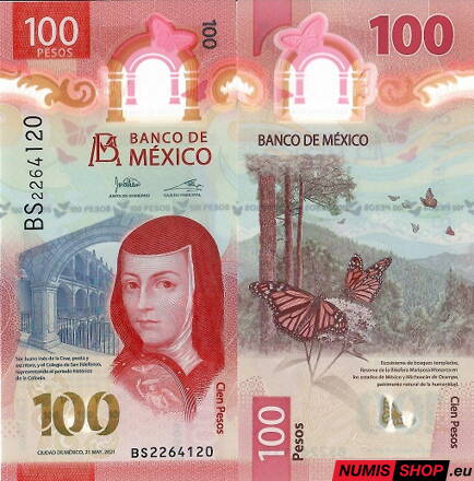 Mexiko - 100 pesos - 2021 - polymer - UNC