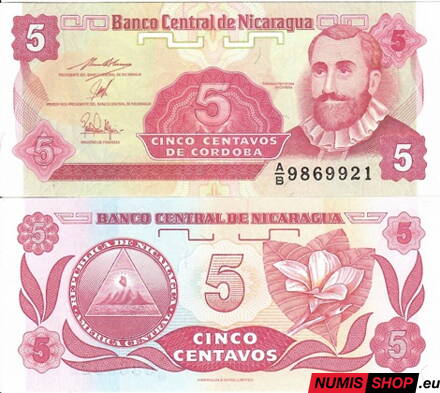 Nikaragua - 5 centavos - 1991 - UNC