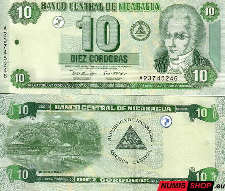 Nikaragua - 10 cordobas - 2002 - UNC