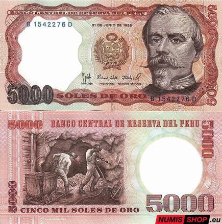 Peru - 5000 soles - 1985 - UNC