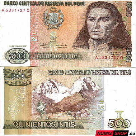 Peru - 500 intis - 1987 - UNC