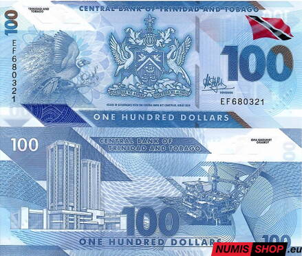 Trinidad a Tobago - 100 dollars - 2019 - polymer - UNC