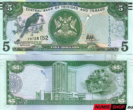 Trinidad a Tobago - 5 dollars - 2006 - UNC