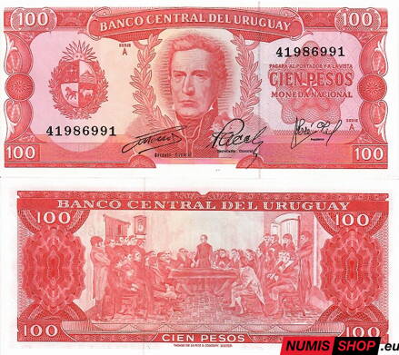 Uruguay - 100 pesos - 1967 - UNC