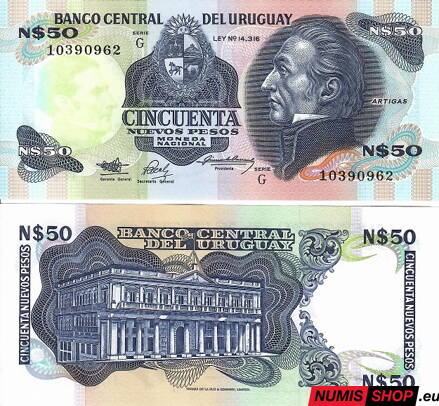 Uruguay - 50 nuevos pesos - 1988 - UNC