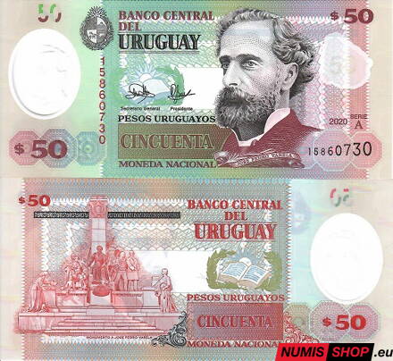Uruguay - 50 pesos - 2020 - polymer - UNC