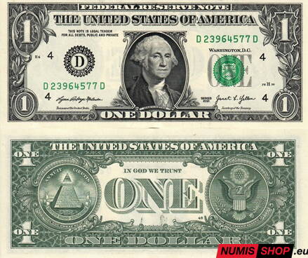 USA - 1 dollar - 2021 - D - UNC