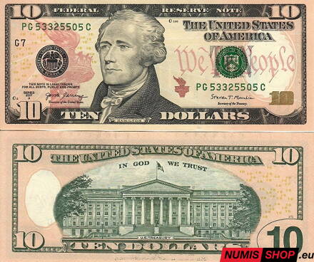 USA - 10 dollars - 2017A - G - UNC